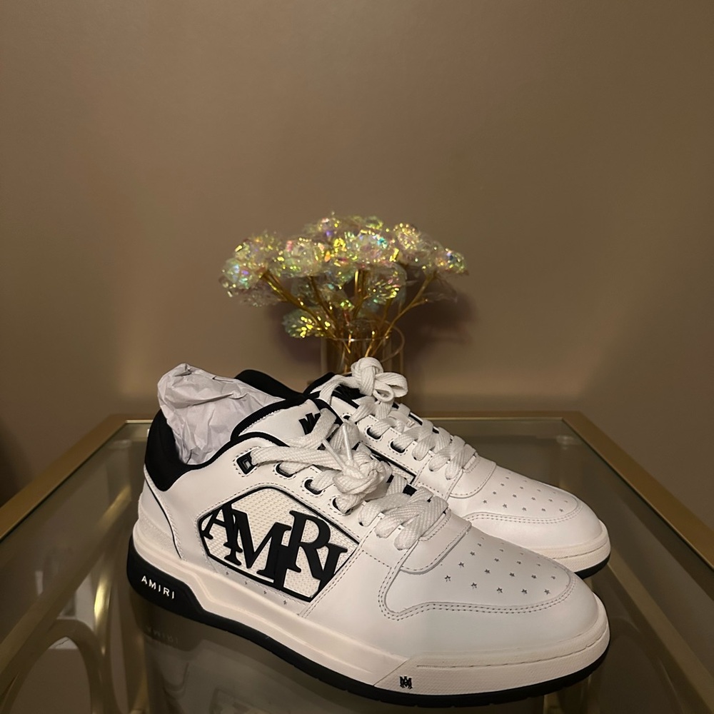 AMIRI logo leather sneaker size 13/ eur 46